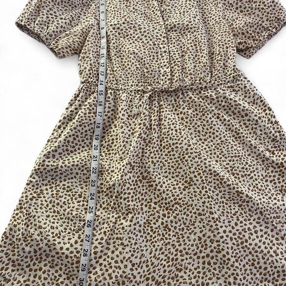 J. Crew Cute Animal Print Puff Sleeve Women's Dress Size 8 - Picture 10 of 10